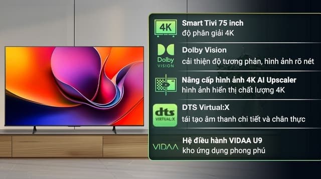 Hisense 4K 75A6Q 75"