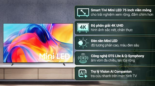Samsung AI 4K UA75M77HA 75"