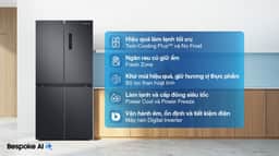 Samsung Inverter 488 lít Multi Door RF48A4000B4/SV 488 lít