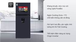 Toshiba Inverter 407 lít GR-RT535WE-PMV(06)-MG 407 lít
