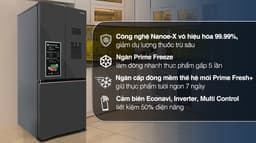 Panasonic Inverter 495 lít Multi Door PRIME+ Edition NR-CW530XMMV 495 lít