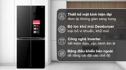 Sharp Inverter 362 lít Multi Door SJ-FX420VG-BK 362 lít
