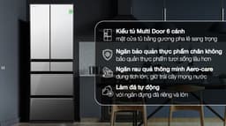 Hitachi Inverter 540 lít Multi Door R-HW540RV (X) 540 lít