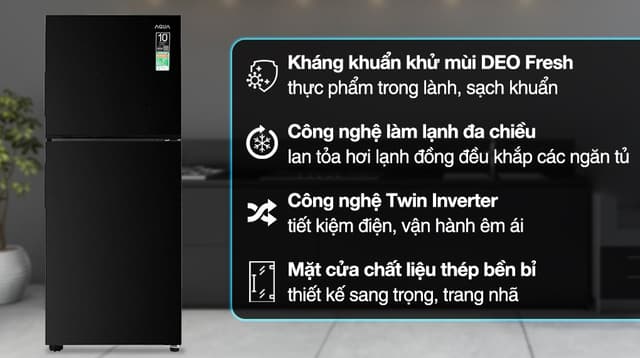 Aqua Inverter 189 lít AQR-T220FA (FB) 189 lít
