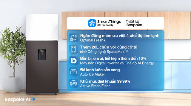 Samsung Inverter 406 lít Bespoke RT42CB6784C3SV 406 lít