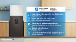 Samsung Inverter 382 lít Bespoke RT38CB6784C3SV 382 lít