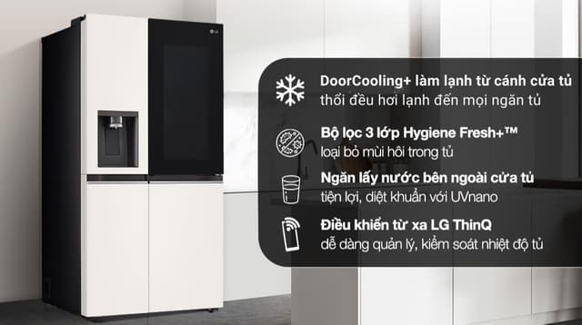 LG Inverter 635 lít Side By Side InstaView Door-in-Door GR-X257BG 635 lít