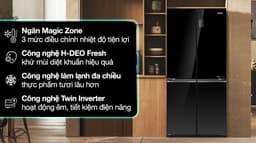 Aqua Inverter 469 lít Multi Door AQR-M536XA 469 lít