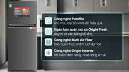 Toshiba Inverter 411 lít GR-RT559WE-PMV(58)-MM 411 lít