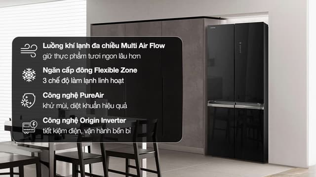 Toshiba Inverter 515 lít Multi Door GR-RF665WIA-PGV(22)-XK 515 lít