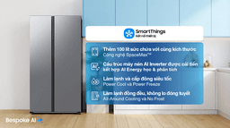 Samsung Inverter 655 lít Side By Side RS70F65Q3TSV 655 lít