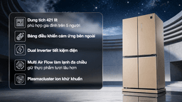 Sharp Inverter 421 lít SJ-FXP510VG-CH 421 lít