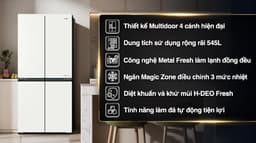 Haier Inverter 545 lít Multi Door HM650AGWVNU1 545 lít