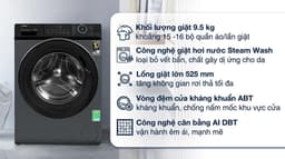 Aqua Inverter 9.5 kg AQD-A952J BK 9.5kg