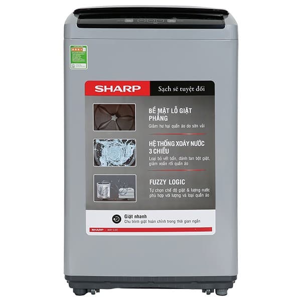 Máy giặt cửa trên Sharp ES-Y75HV-S 7,5kg