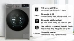 LG AI DD Inverter 10 kg FV1410S4M1 10kg