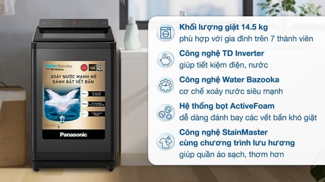 Panasonic Inverter 14.5 kg NA-FD290CEBV 14.5kg