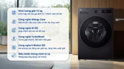 LG AI DD Inverter 15 kg F2515SNTG 15kg