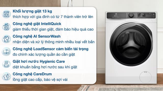 Electrolux UltimateCare 700 Inverter 13 kg EWF1343R7WC 13kg