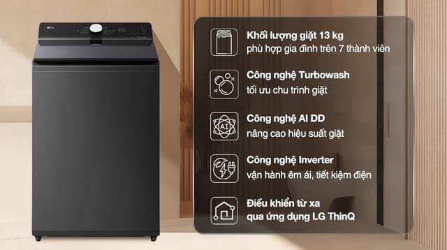LG AI DD Inverter 13 kg T2313DX5N 13kg