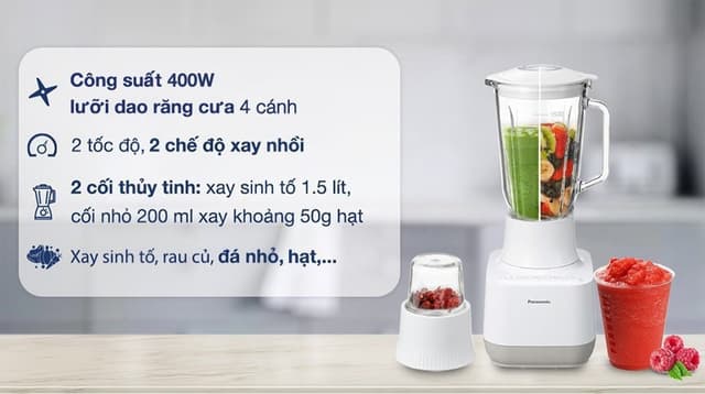 Máy xay sinh tố đa năng Panasonic MX-MG5351WRA