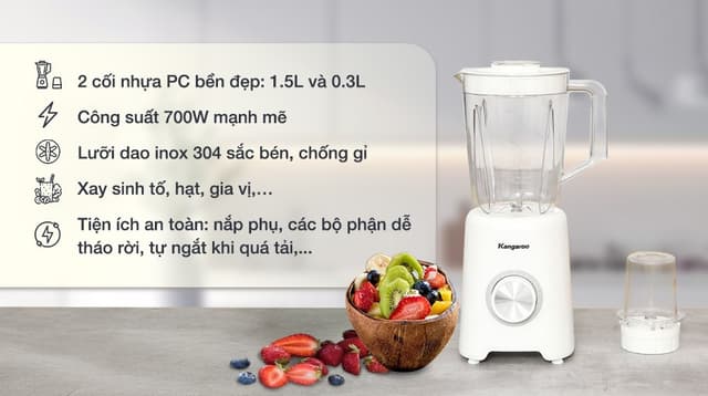 Máy xay sinh tố đa năng Kangaroo KGBL2P2