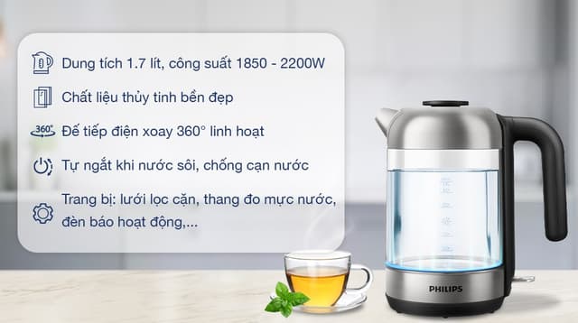 Philips 1.7 lít HD9339/80 1.7 lít