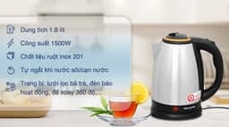 Điện Quang 1.8 lít ĐQ EKT06 1518 BL 1.8 lít