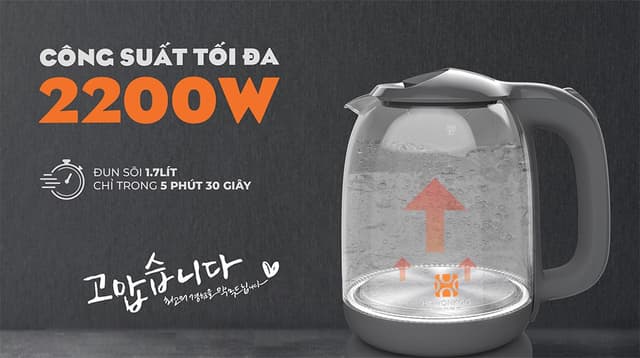 Hawonkoo 1.7 lít KEH-170-GR 1.7 lít