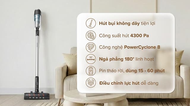 Máy hút bụi không dây Philips XC3031/01