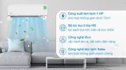 Midea Inverter 1 HP MAFA-09CDN8 0 BTU