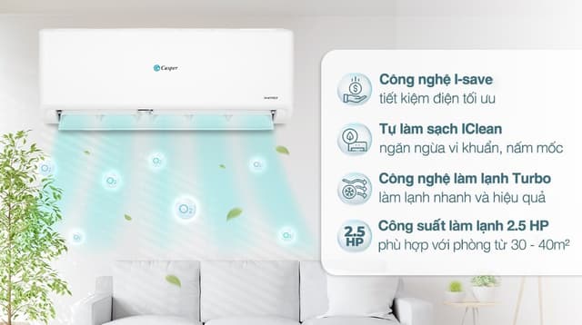 Máy lạnh Casper Inverter 2.5HP GC-24IS35