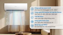 Haier Inverter 1.5 HP HR-13VSA 12.300 BTU