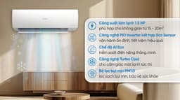 Haier Inverter 1.5 HP HR-13VSA 12.300 BTU