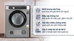 Aqua 8 kg AQH-V800H SS 8kg