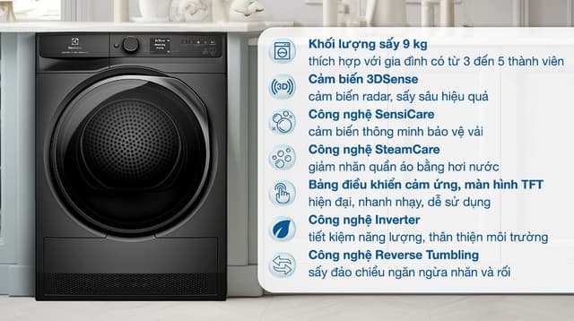 Electrolux UltimateCare 9 kg EDH902R9SC 9kg