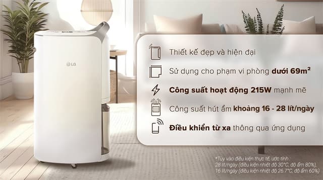 Máy hút ẩm LG Dual Inverter MD16GQSE0.ABAE
