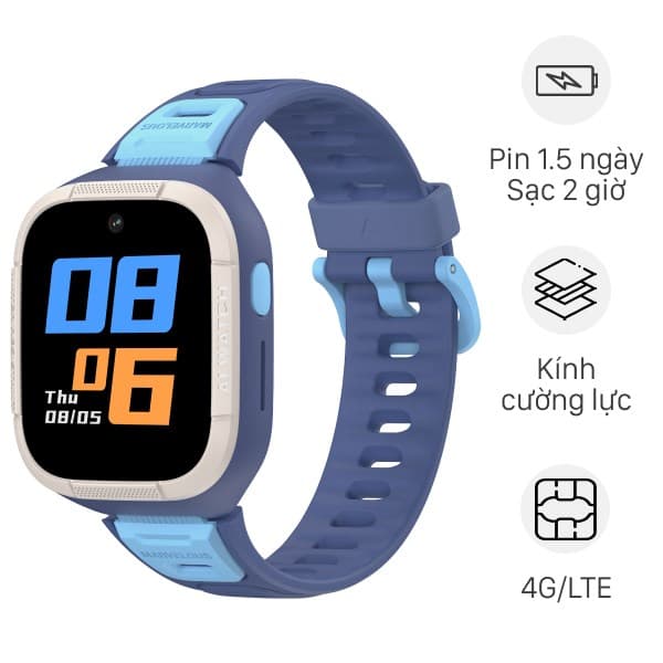 Kidcare S6 4G Xanh Dorablue 1.3"