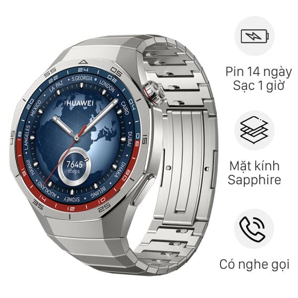 Huawei Watch GT 5 Pro viền Titanium dây 1.4"
