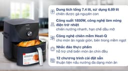 Toshiba 7.4 lít AF-74CS2SRVN (B) 6.89 lít