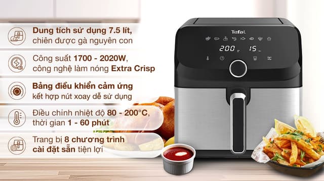 Tefal 7.5 lít EY855D68 7.5 lít
