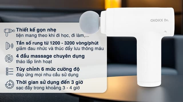 Súng massage Choice Dr DC-001