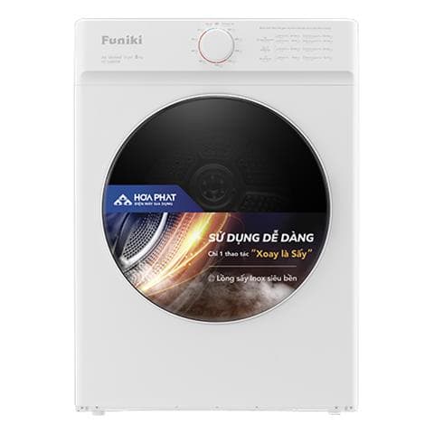 Máy sấy thông hơi Funiki 8kg HDV680AW