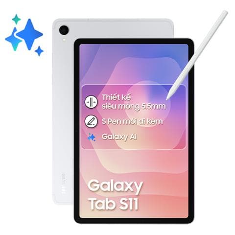 Samsung Galaxy Tab S11 bản 128GB, lựa chọn đáng tiền nhất trong dòng S11 để vẽ