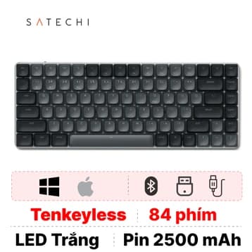Bàn phím cơ không dây Satechi SM1 đen