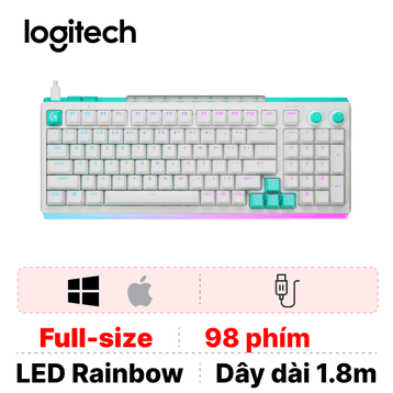 Bàn phím Gaming có dây Logitech G512 X 98 LightSync RGB Dual Swap