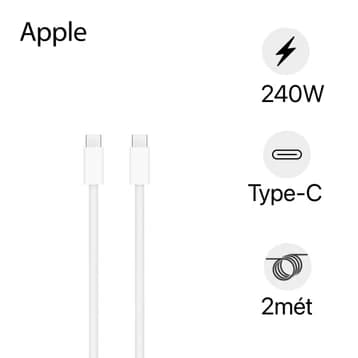 Cáp Apple USB-C to Type-C dây dù 240W 2M MYQT3ZA/A