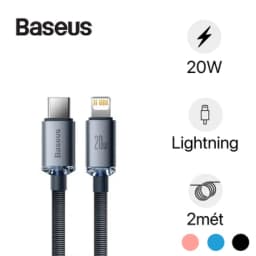 Cáp Baseus Crystal Shine Type-C to Lightning 2M