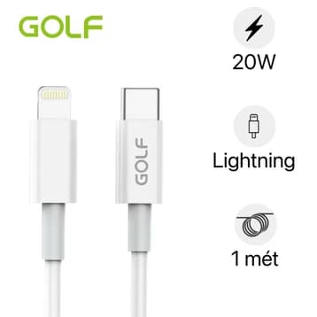 Cáp Golf Type-C to Lightning PF 20W GC-81P 1 mét
