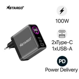 Sạc StarGO Powergo Charge có màn hình 2C1A 100W